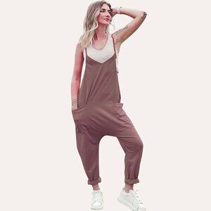 PAPER LABEL "Nicola" Jumpsuit In Hazelnut